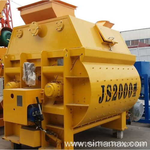 Twin shaft js2000 concrete mixer 2000l concrete mixer